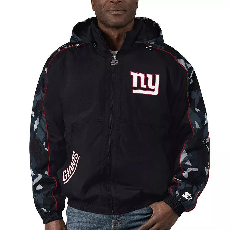 Mens Starter New York Giants Thursday Night Gridiron Full-Zip Hoodie Product Image