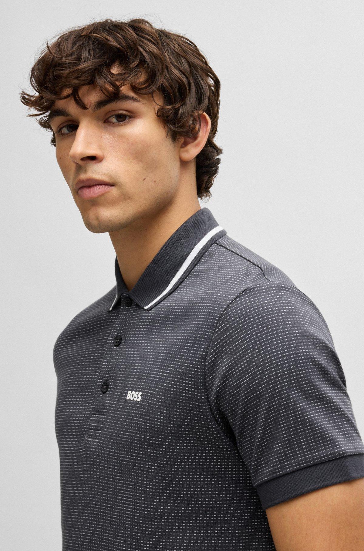 Paddy polo shirt in cotton jacquard Product Image