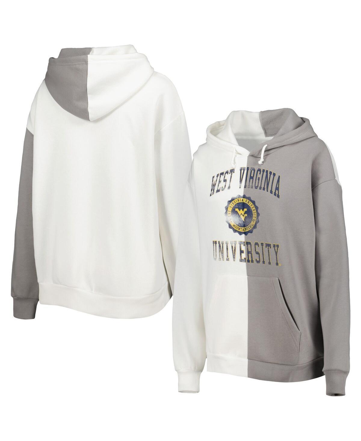 Womens Gameday Couture Gray West Virginia Mountaineers Split Pullover Hoodie - Gray Product Image