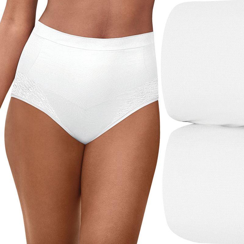 Womens Bali Comfort Revolution 2-Pack Firm Control Brief Panty Set DF0048 Product Image