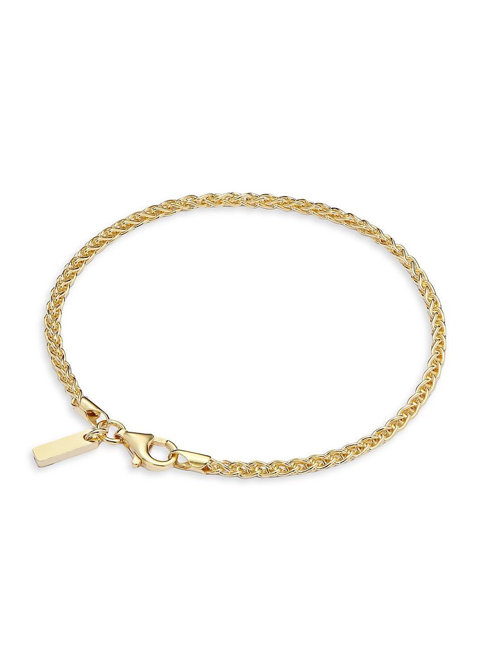 Mens 18K Gold-Plated Rope Bracelet Product Image