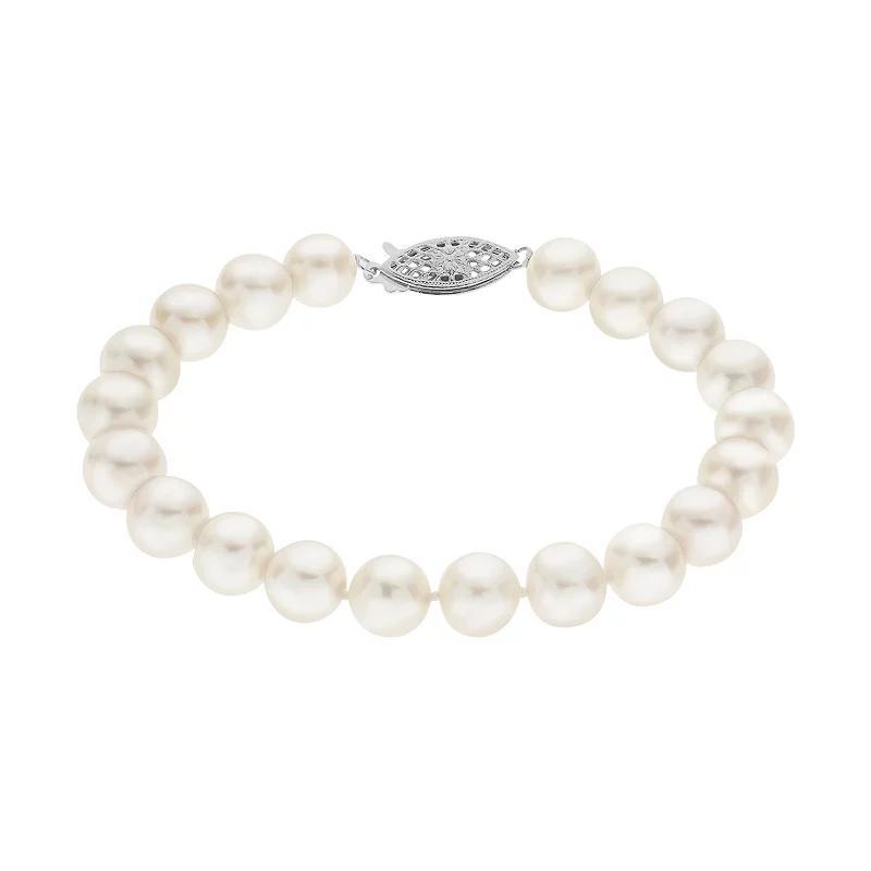 PearLustre by Imperial 8-8.5 mm Freshwater Cultured Pearl Bracelet - 7.5 in., Womens White Product Image