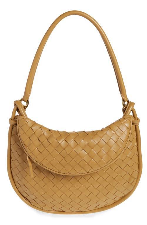 BOTTEGA VENETA Gemelli Medium Shoulder Bag In Dark Praline-m Brass Product Image