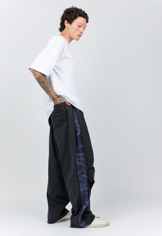 Side Zip Camo Pant in Black Product Image