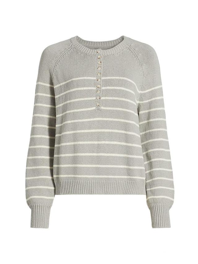 Womens Josefine Cotton Henley Sweater Product Image