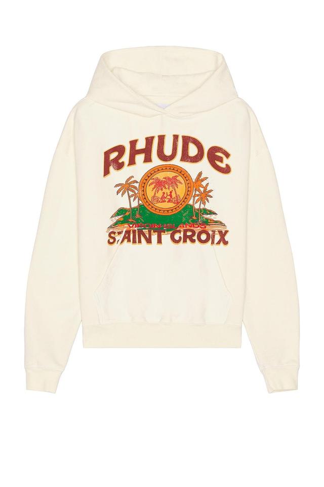 Rhude Rhude St. Croix Hoodie in Cream Product Image