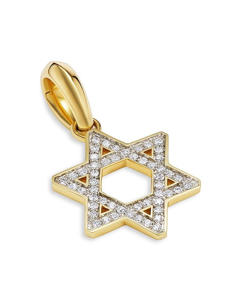 David Yurman Mens Star of David Pendant in 18K Yellow Gold with Diamonds, 0.28 ct. t. w. Product Image