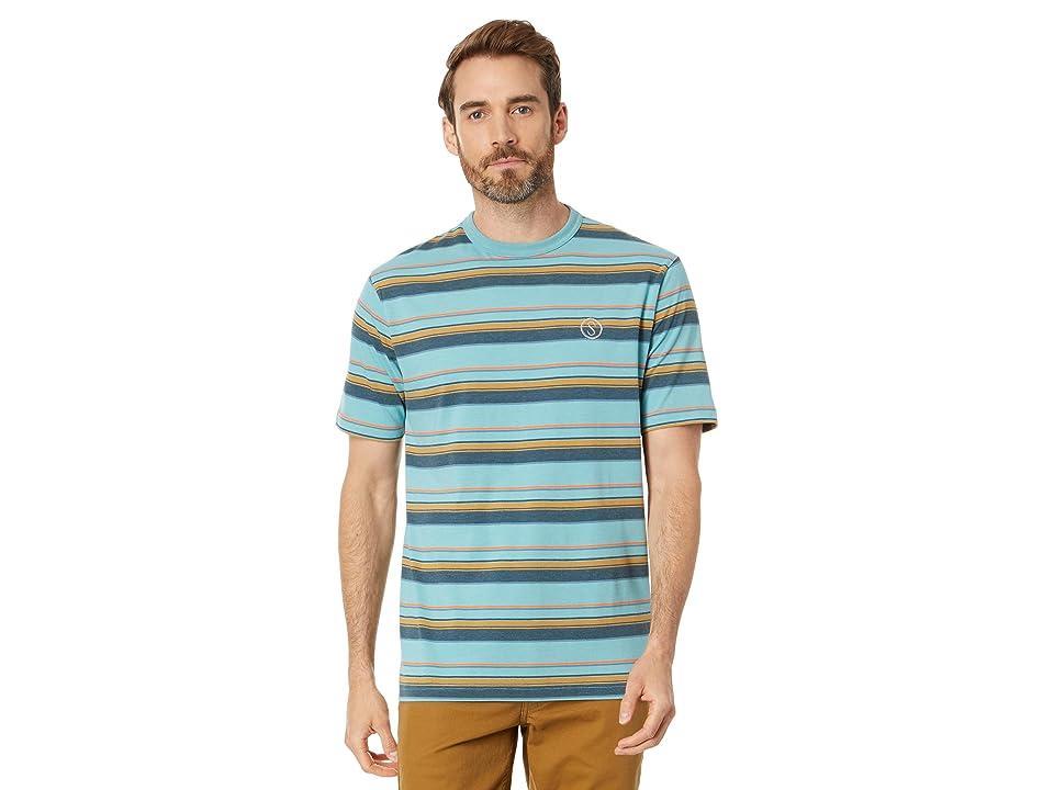 Salty Crew Vacay Short Sleeve Knit Tee (Dark Aqua Heathered) Men's Clothing Product Image