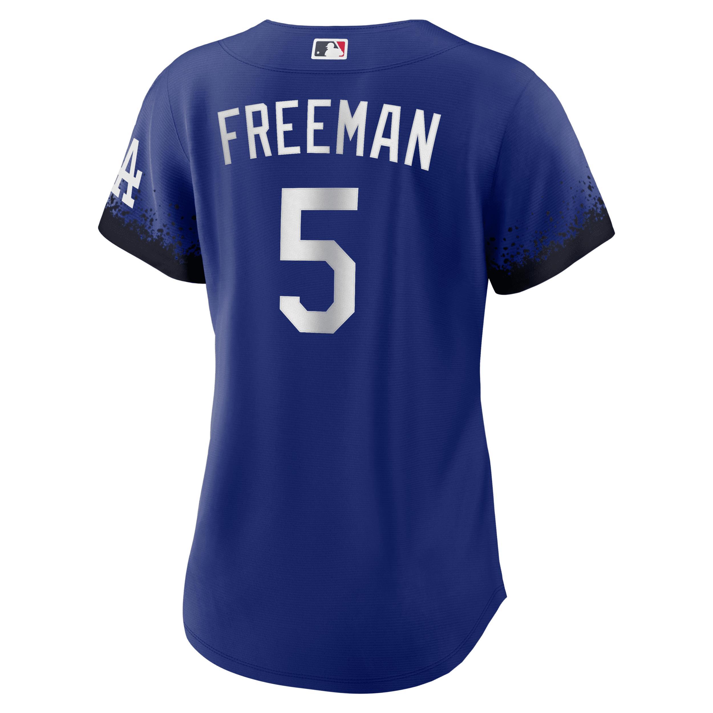 Womens Nike Freddie Freeman Royal Los Angeles Dodgers City Connect Replica Player Jersey - Royal Product Image