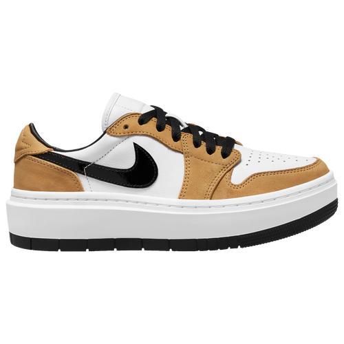 Jordan Womens Air 1 Elevate Low - Basketball Shoes Golden Harvest/Black/White Product Image