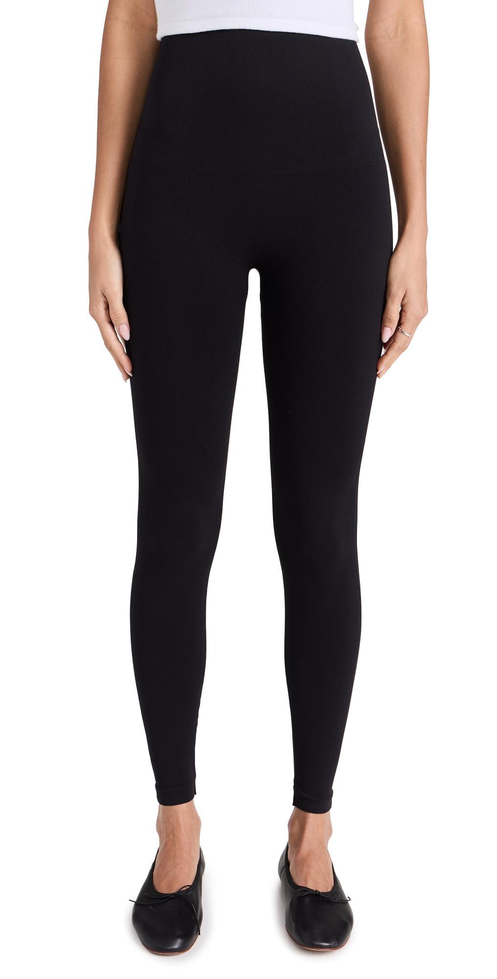 SPANX High Waisted Look at Me Now Leggings Very Black M Product Image