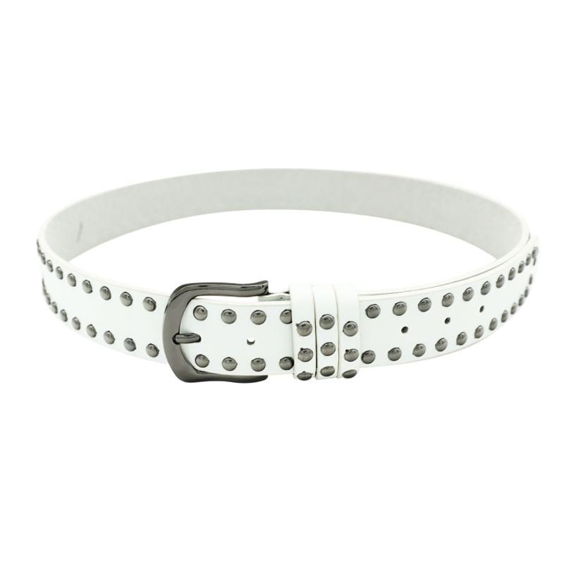 Studded Faux Leather Belt Product Image