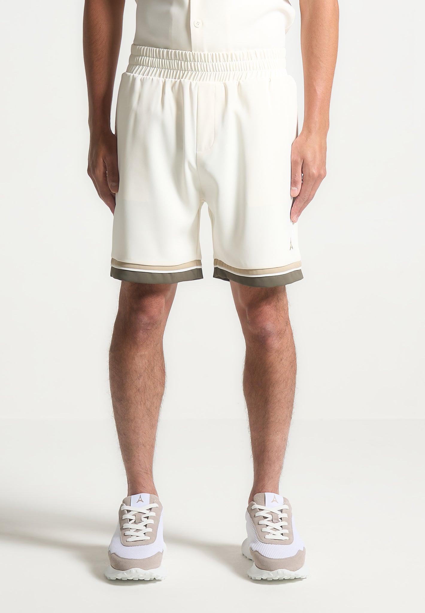 Varsity Shorts - Cream Male Product Image