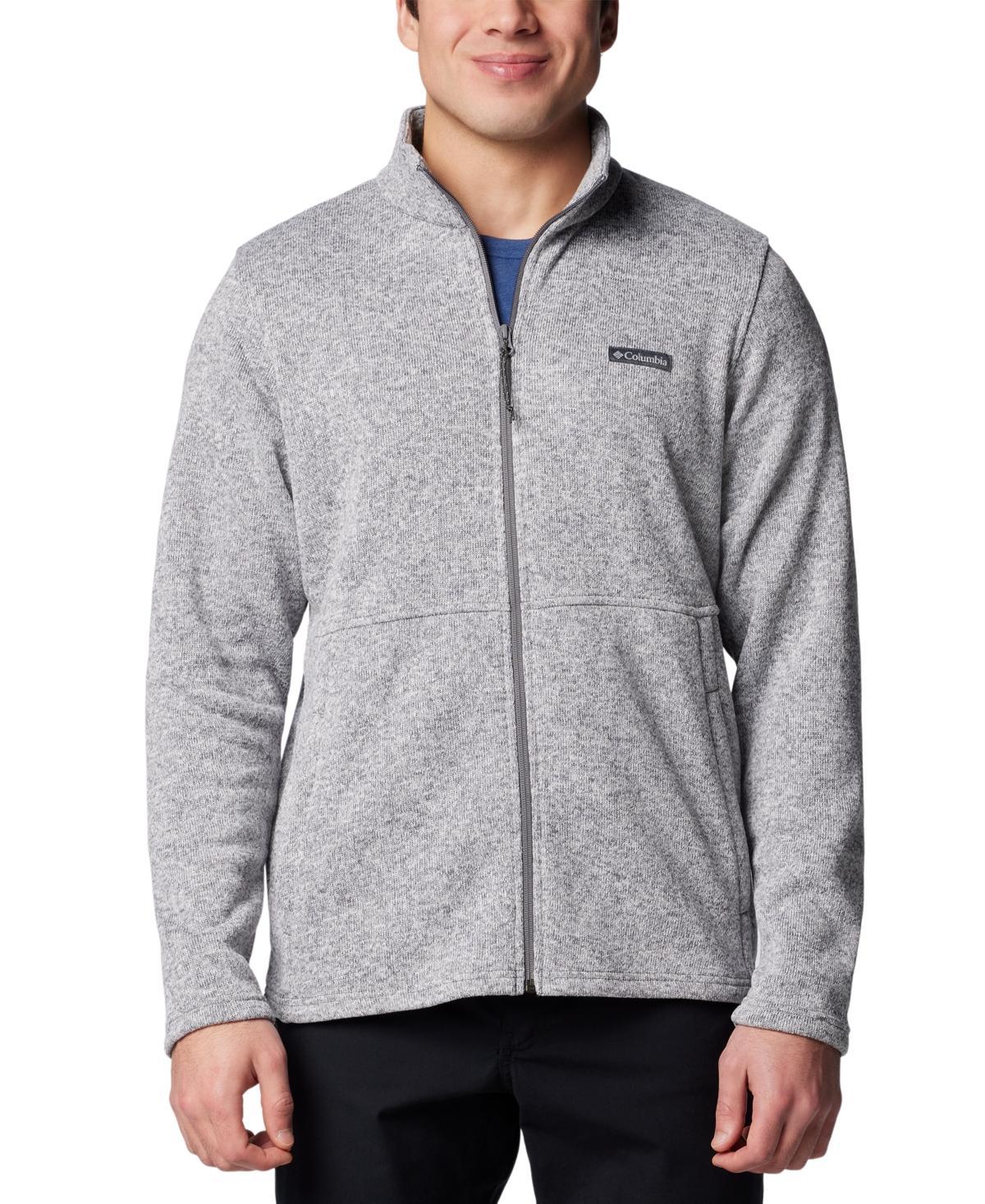 Columbia Mens Alto Pass Textured Knit Zip-Front Jacket Product Image