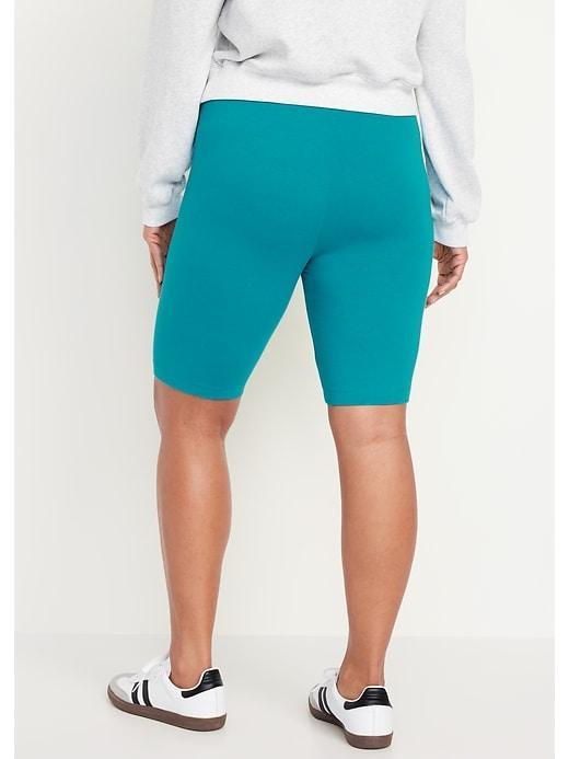 High-Waisted Biker Shorts -- 10-inch inseam Product Image