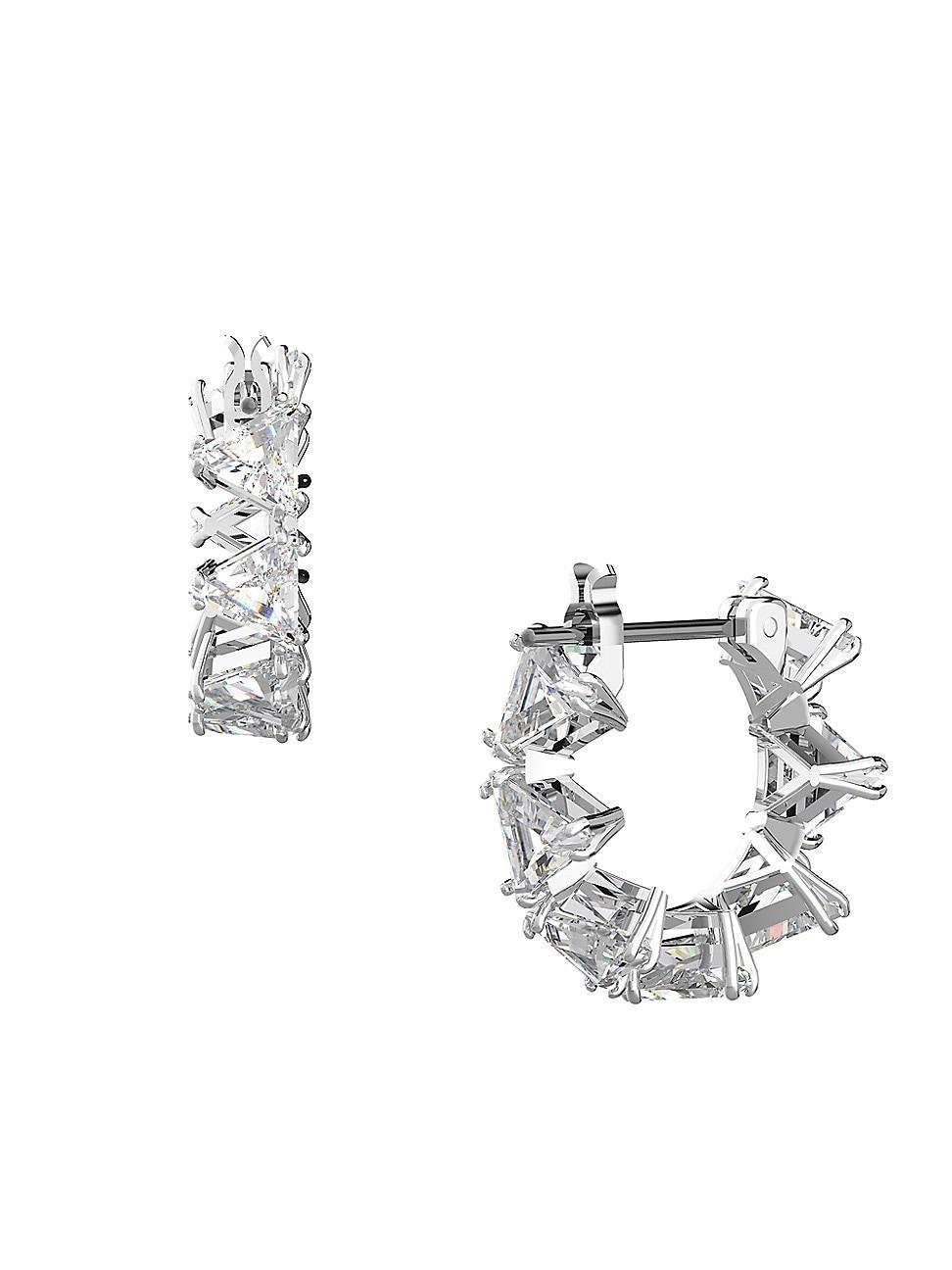 SWAROVSKI Millenia Triangle Cubic Zirconia Hoop Earrings Product Image