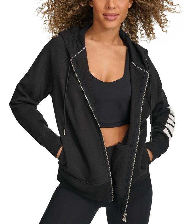 Women's Exploded-Logo Front-Zip Hoodie  Product Image