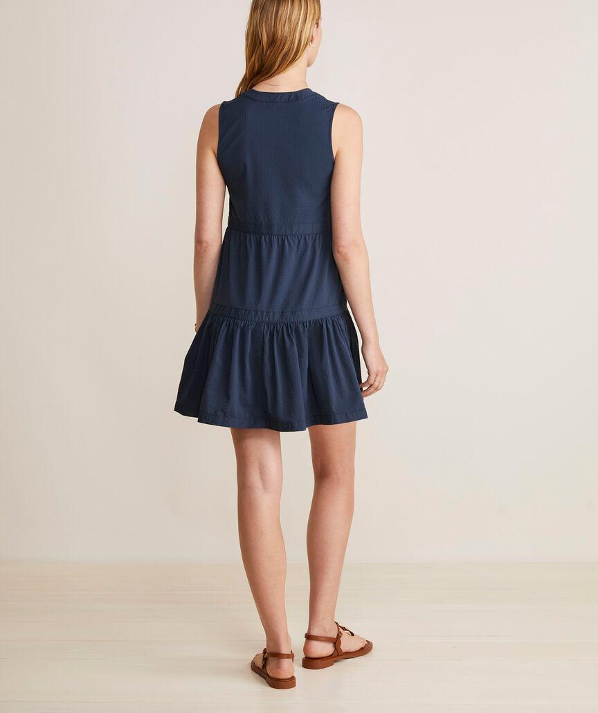 Harbor Seersucker Tiered Dress Product Image