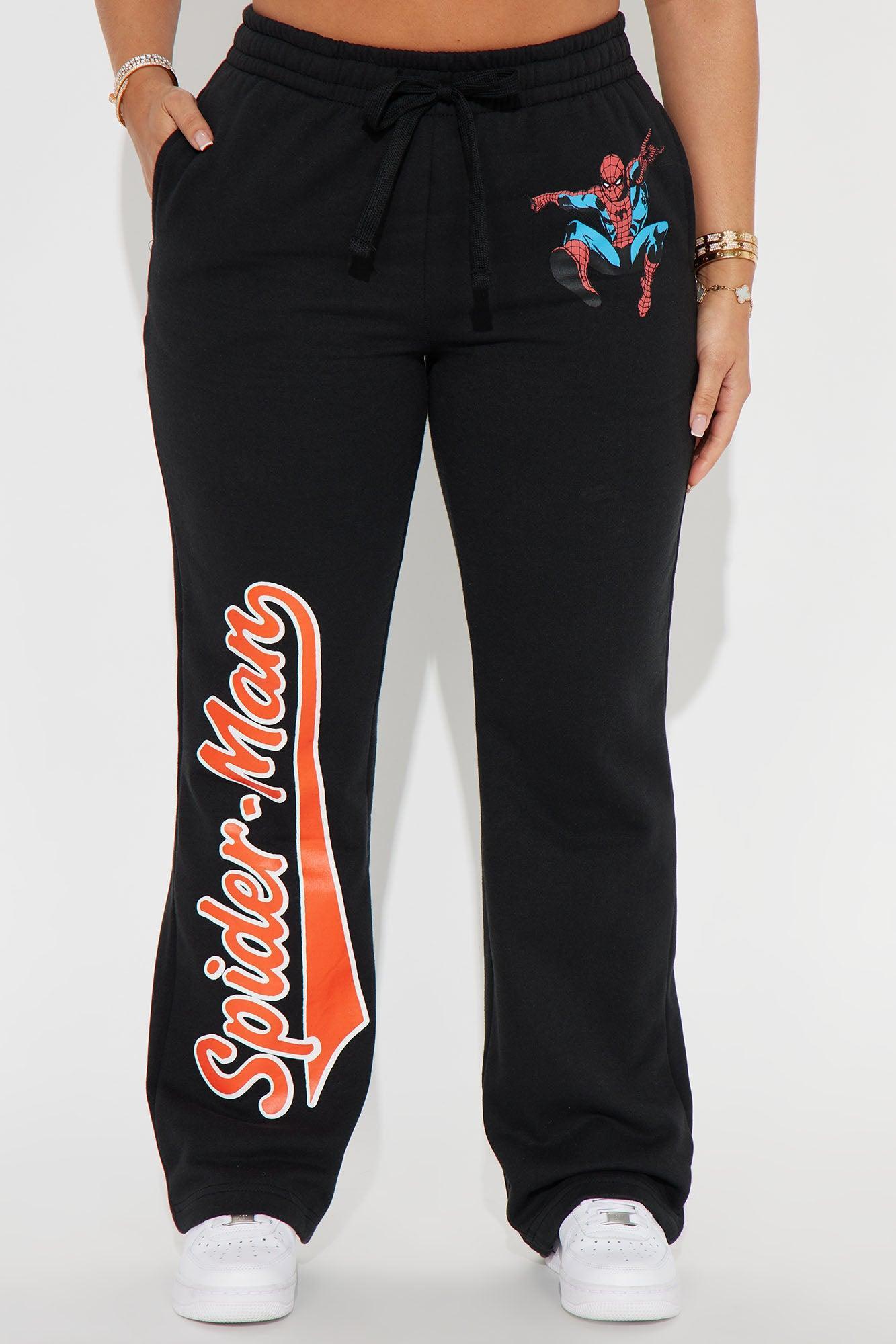 Spiderman Wide Leg Pant - Black Product Image