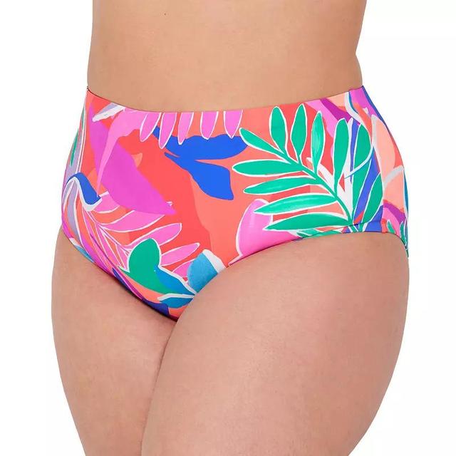 Plus Size Freshwater Compression Swim Bottoms, Womens Product Image