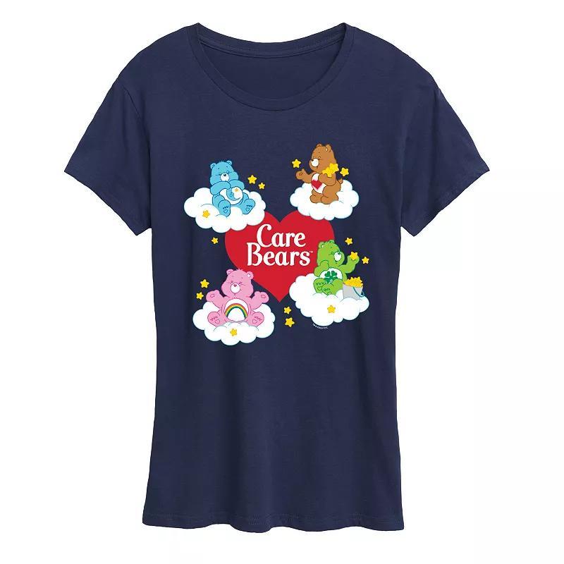 Womens Care Bears Heart And Bear Logo Graphic Tee Product Image