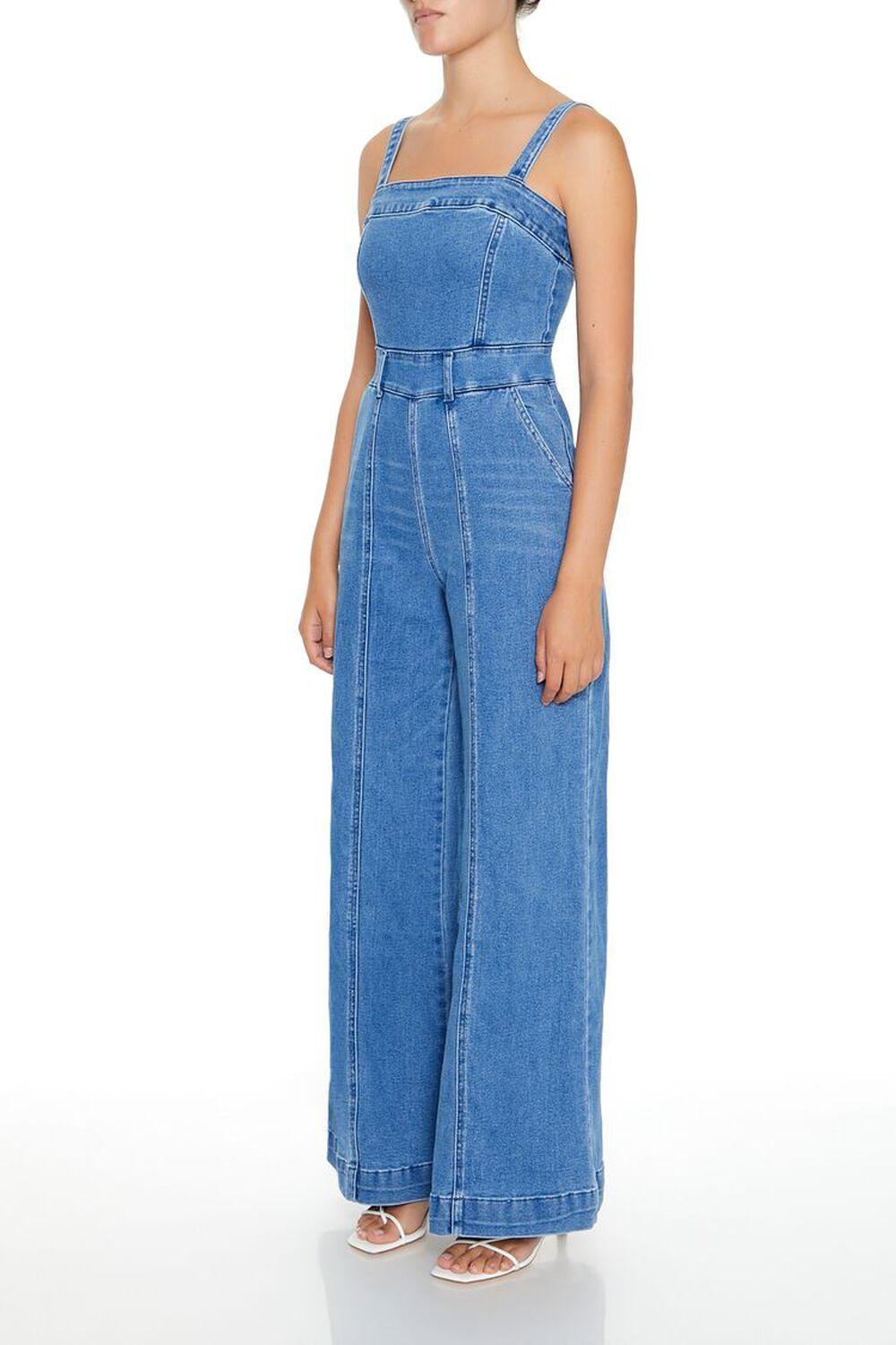 Denim Wide-Leg Jumpsuit | Forever 21 Product Image