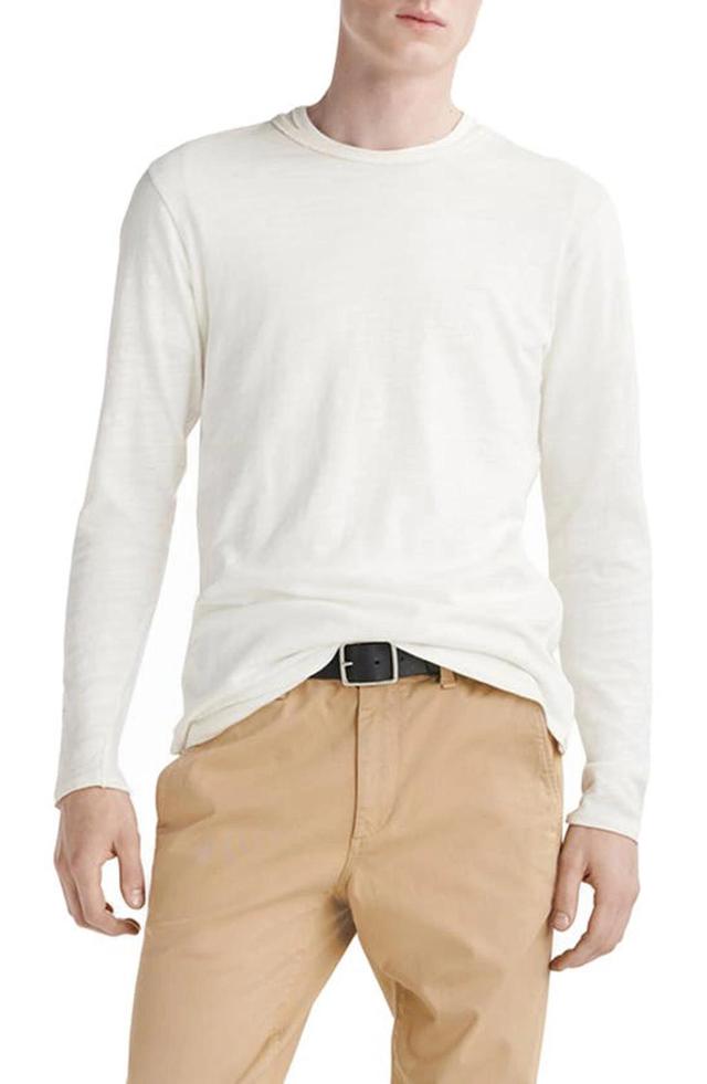 rag & bone Classic Mens Long Sleeve Cotton T-Shirt Product Image