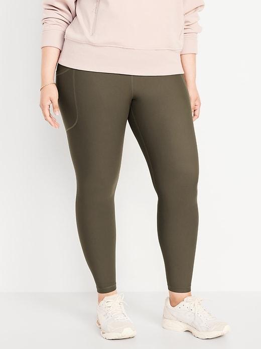 High-Waisted PowerSoft Rib Leggings Product Image