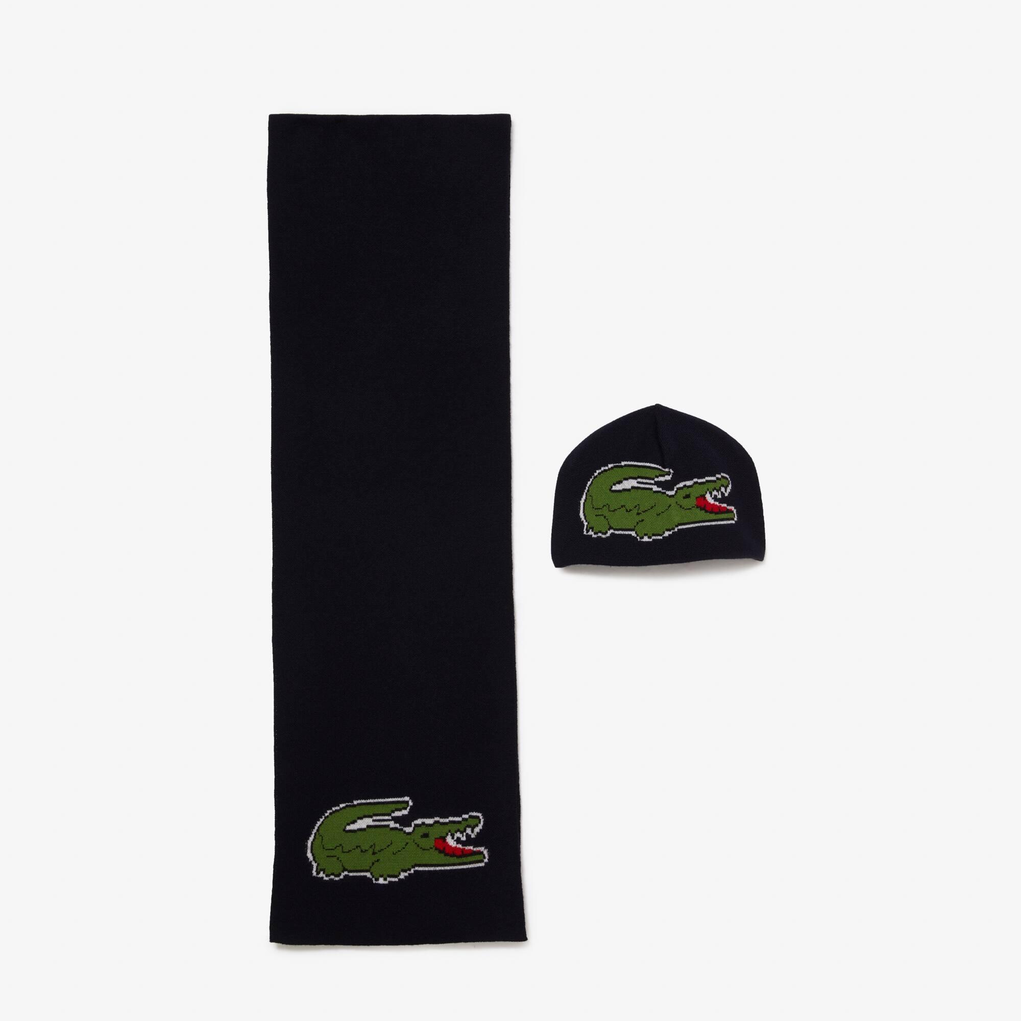 Large Croc Hat and Scarf Gift Set Product Image