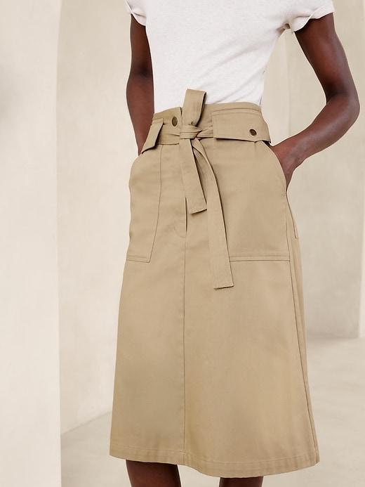 Utility Pocket Midi Skirt Product Image