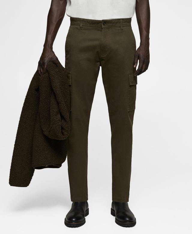 MANGO MAN - Slim-fit cotton cargo pants khakiMen Product Image