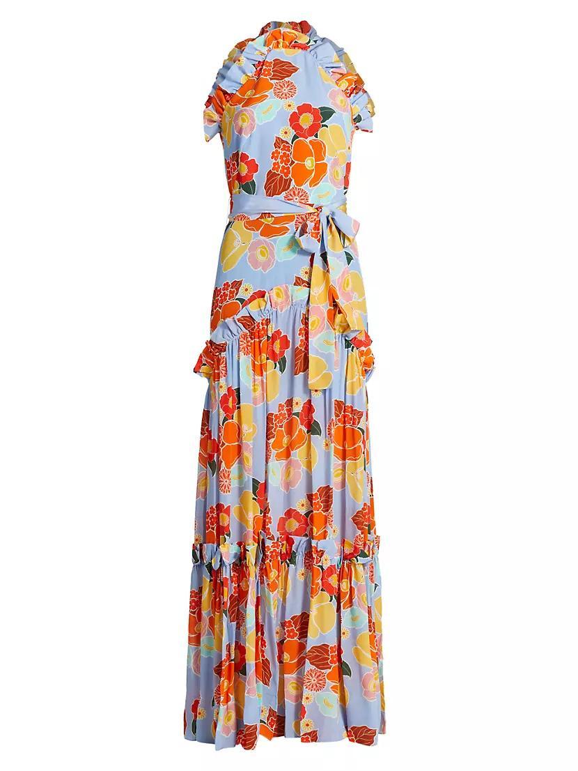 Tatiana Floral Ruffle-Trimmed Maxi Dress Product Image