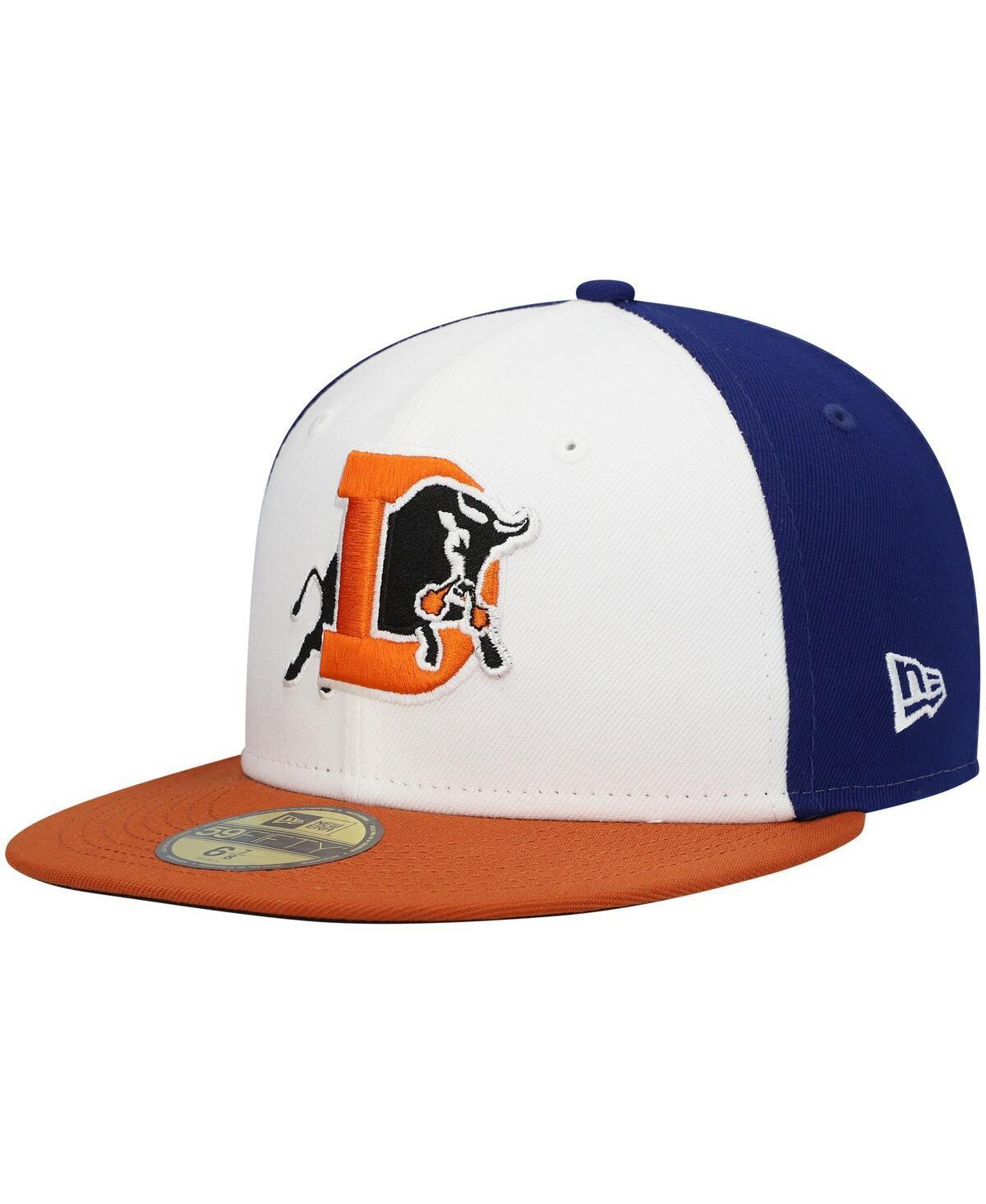 Mens New Era White Durham Bulls Authentic Collection Team Alternate 59FIFTY Fitted Hat Product Image