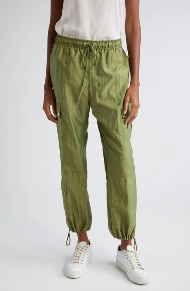 Nitsan Parachute Pants In Olive Green Product Image