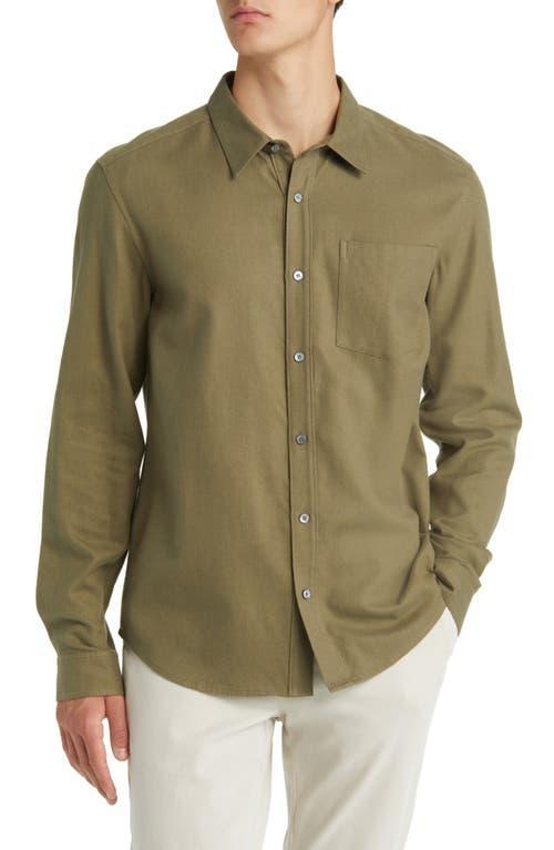 FRAME Brushed Cotton Blend Button-Up Shirt Product Image