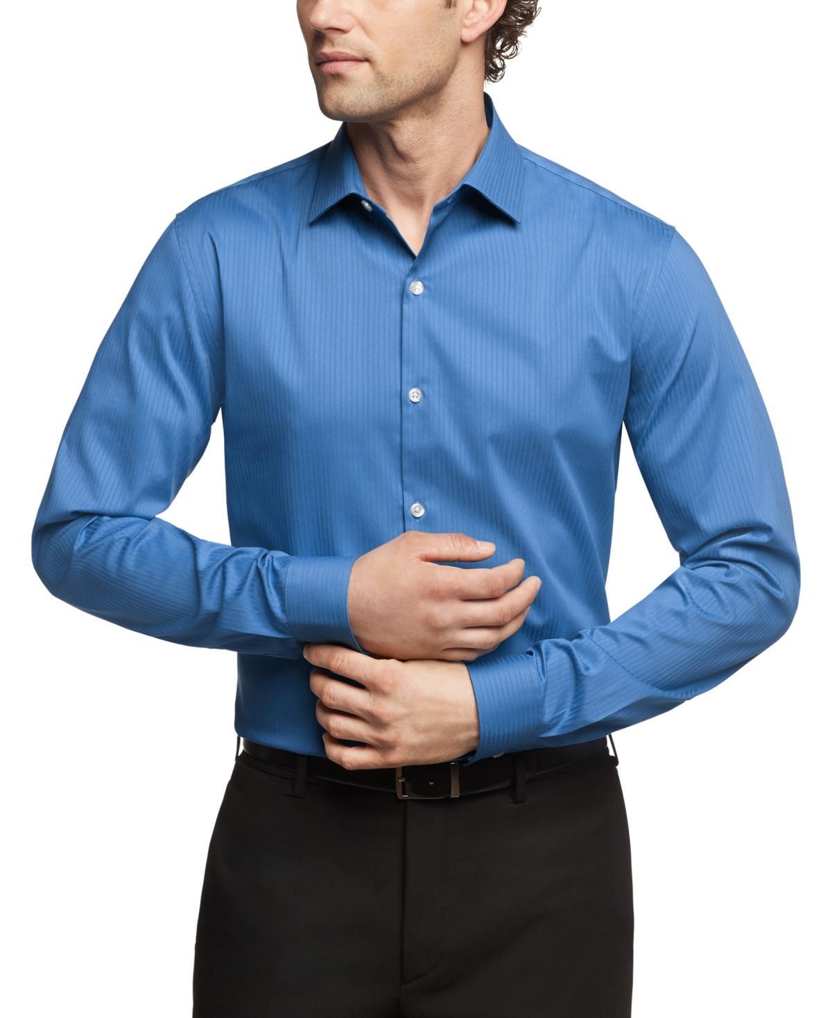 Kenneth Cole Reaction Mens Slim-Fit Flex Stretch Dress Shirt Product Image