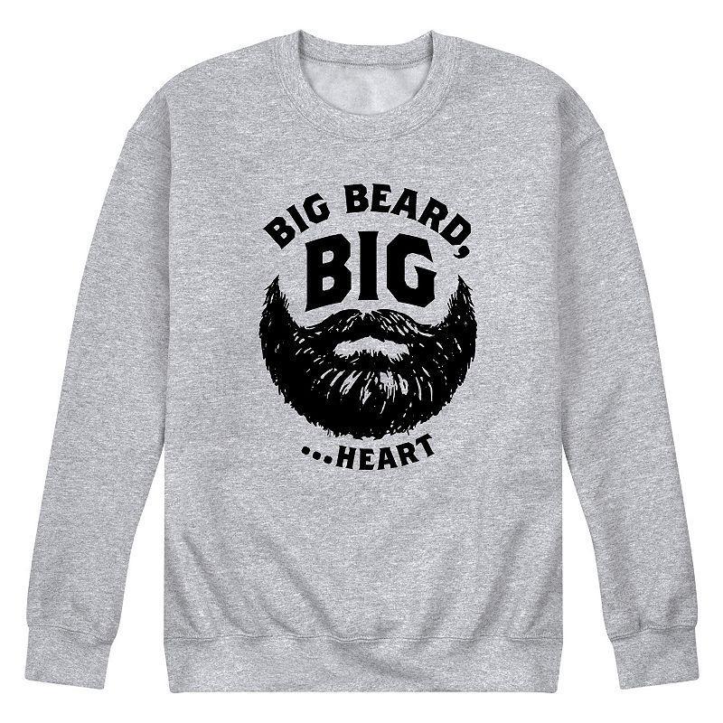 Mens Big Beard Big Heart Graphic Fleece Product Image