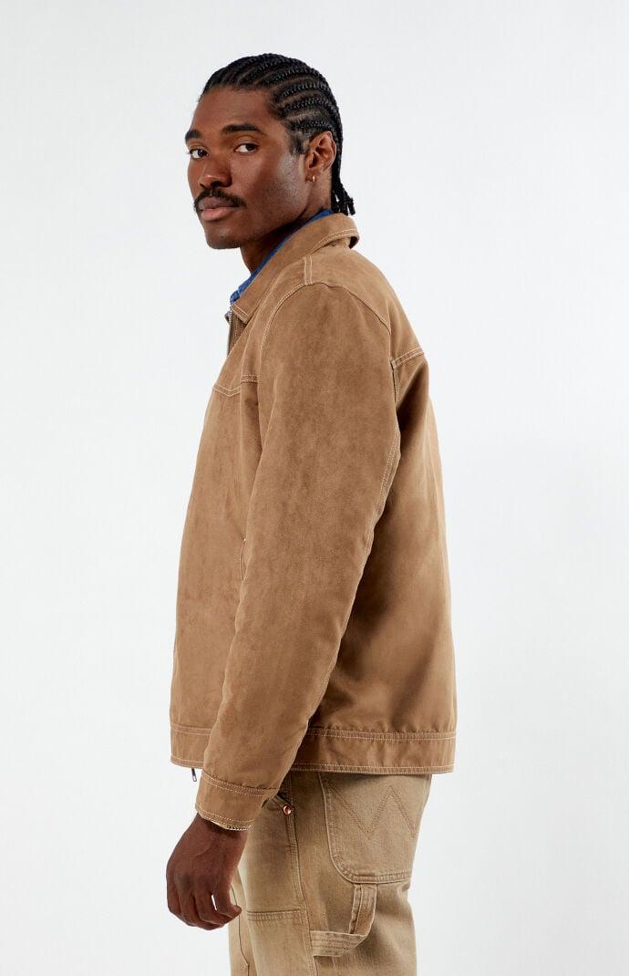 Wrangler Mens x PacSun Faux Suede Regular Fit Jacket Product Image