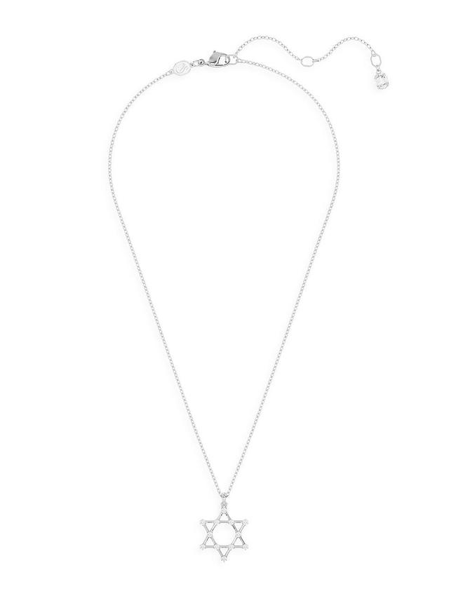 Swarovski Silver-Tone Insigne Crystal Pendant Necklace, 15-3/4 + 3 extender Product Image