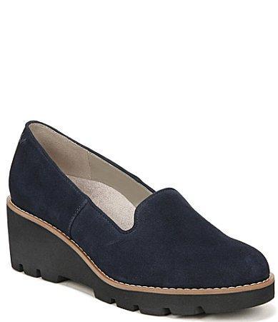 VIONIC Willa Wedge (Navy Suede) Women's Shoes Product Image