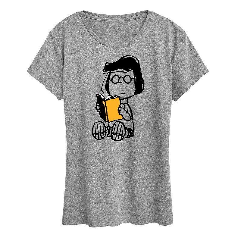 Womens Peanuts Marcie Reading Graphic Tee Product Image