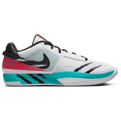 Nike Mens Ja Morant Nike JA 1 Scratch - Mens Basketball Shoes White/Black/Green Product Image