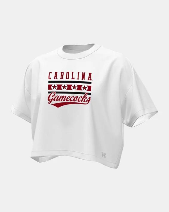 Women's UA Gameday Heavyweight Crop Boxy Collegiate T-Shirt Product Image