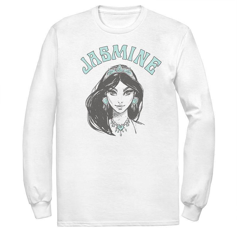 Disneys Aladdin Mens Jasmine Portrait Long Sleeve Graphic Tee Product Image