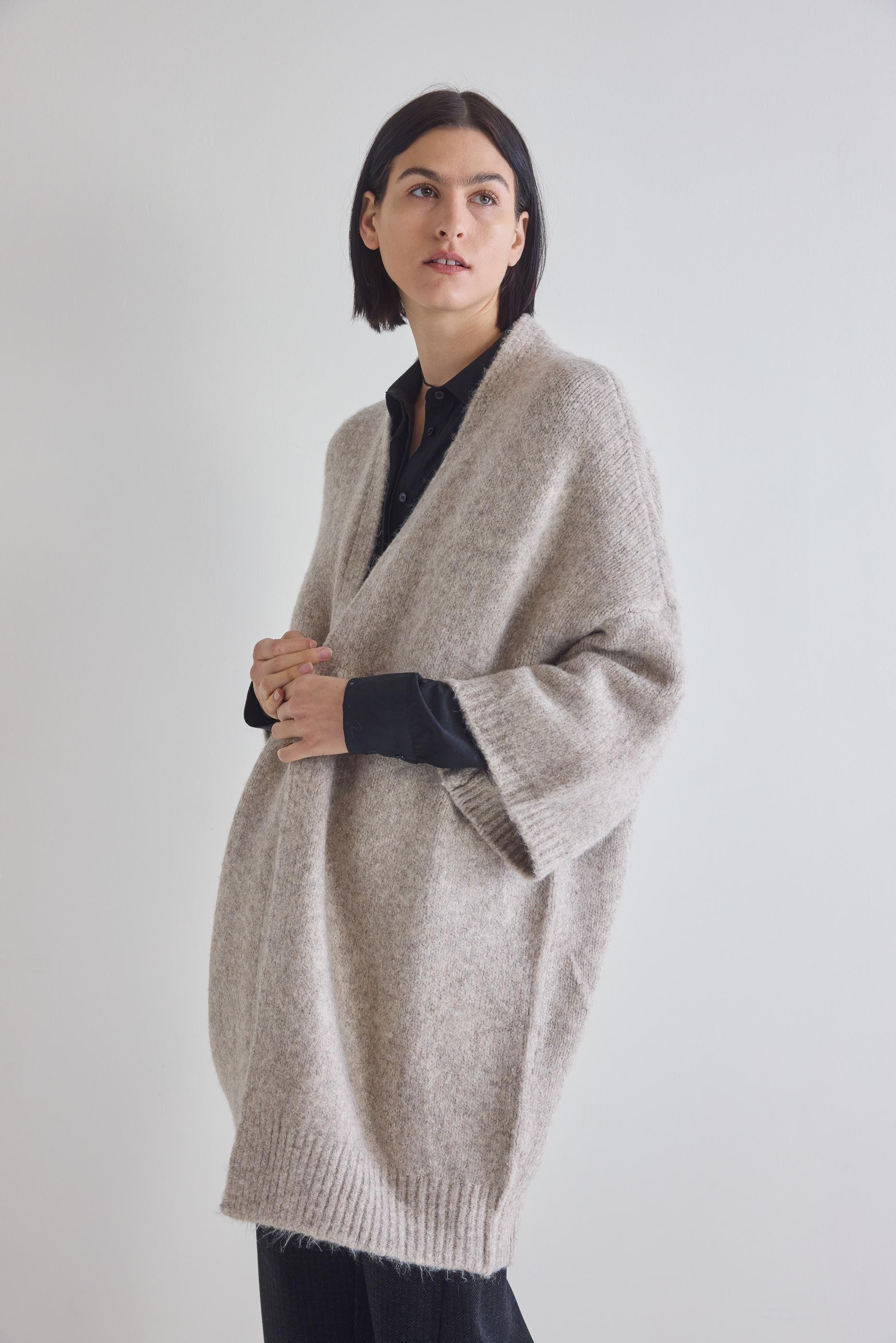 Cozy Kimono Knit Cardigan Product Image