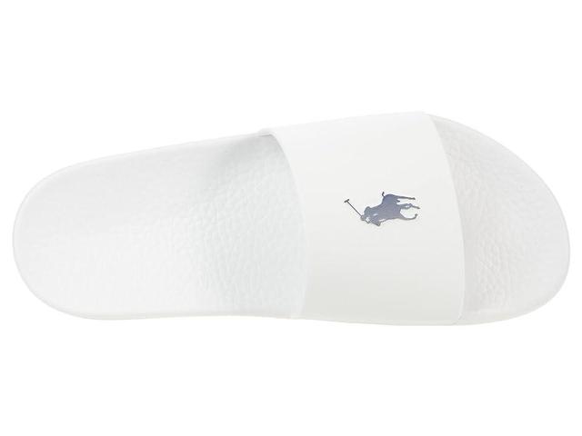 Mens Leather Logo Slides Product Image