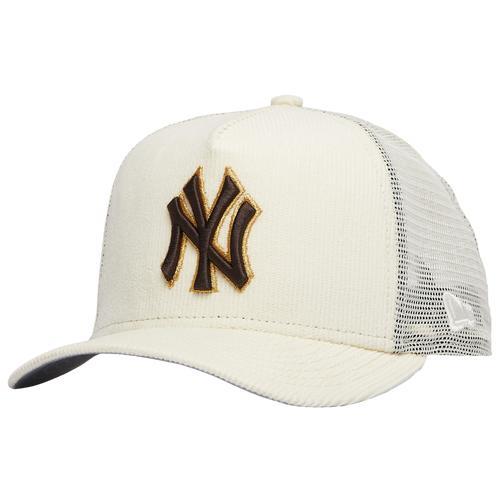 New Era Mens Yankees 9FIFTY A-Frame Cap - Beige/Brown Product Image