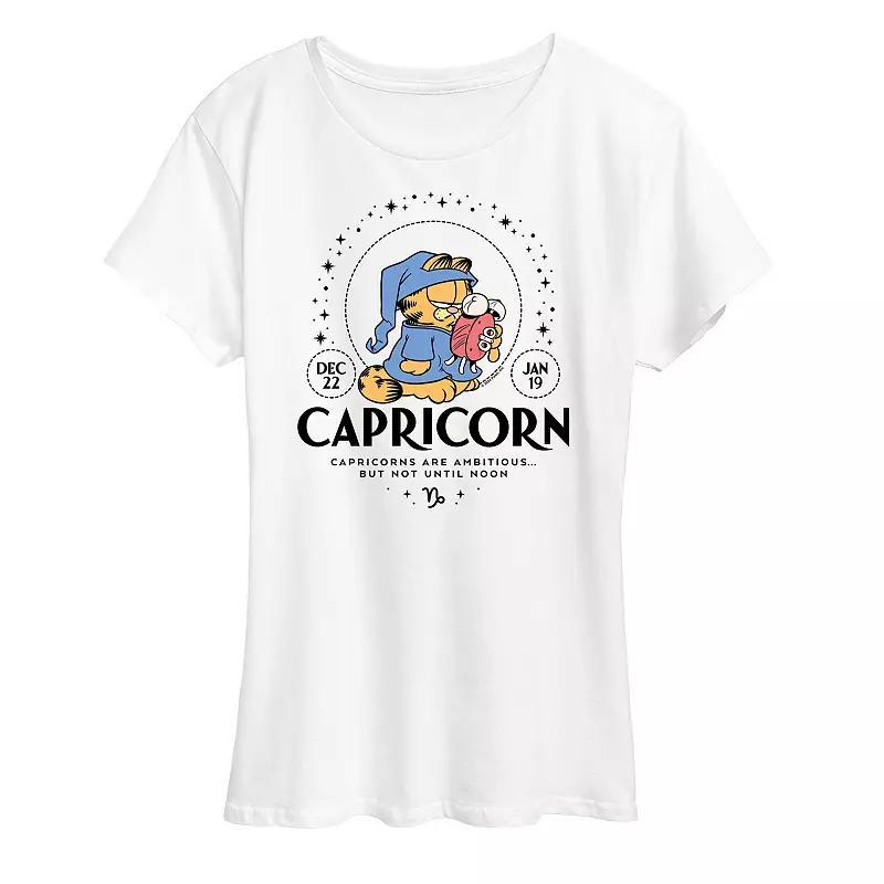 Plus Garfield Capricorn Graphic Tee, Womens Product Image