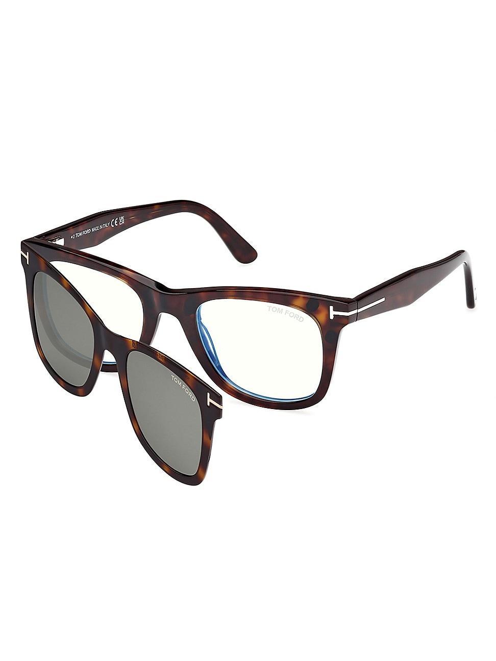 Mens D321 50MM Square Sunglasses Product Image