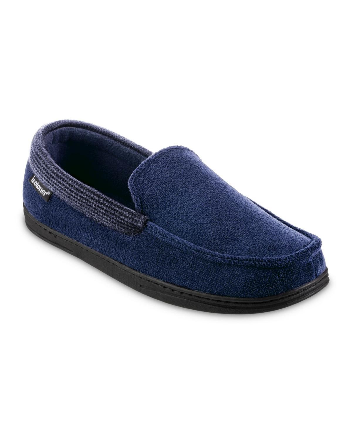 Isotoner Signature Mens Microterry and Waffle Travis Moccasin Slippers Product Image